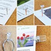 260 Pcs Push Pins Set 5 Styles Clear Thumb Tacks