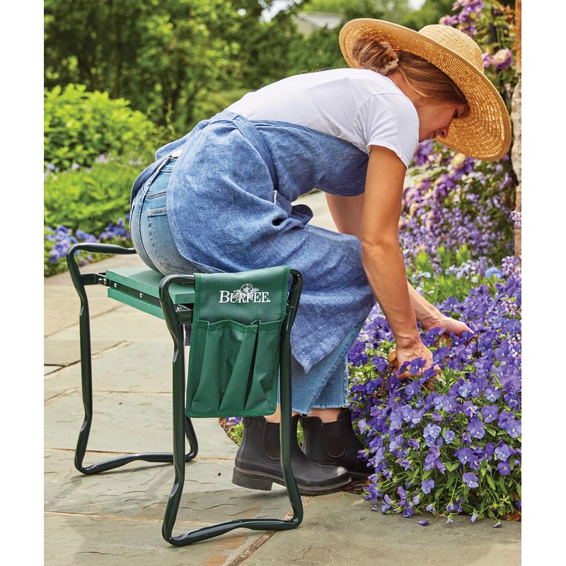 Burpee Multi-Function Garden Kneeler Seat with Padded Cushion and Detachable