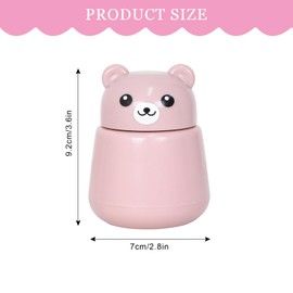 Grinding Tablets, Bear Pulveriser Pills, Rotating Tablets Crushing Mortar, Portable Tablet Crusher, Tablets Crushing for Small and Large Medicines (Pink)