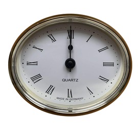 Caravan Oval Insert Clock (White Face)- ME508
