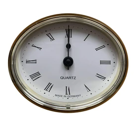 Caravan Oval Insert Clock (White Face)- ME508