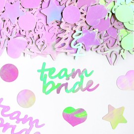 100PCS Team Bride Table Confetti,Glitter Wedding Table Confetti, Bridal Bachelor Shower, Engagement Party Decorations