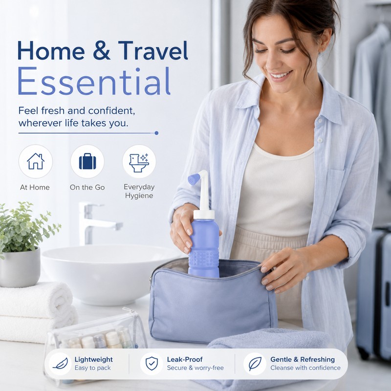 500 mL Portable Bidet Bottle for Travel & Home –