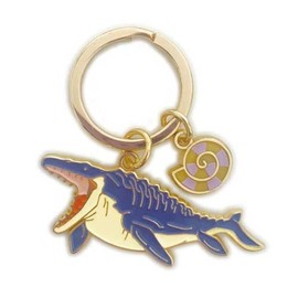 World Shoji 151157 Key Chain Dinosaur Key Ring Mosasaurus