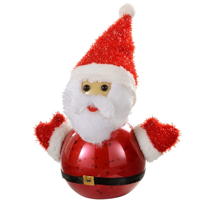 WeRChristmas Santa with Colour Changing LED Body Christmas Decoration, 15