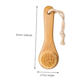 Beavorty Manual Face Cleansing Handle Soft Horsehair Bristles for Deep Cleaning Blackhead Dirt Removal Gentle Facial Scrubbing Tool for All Skin Types