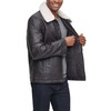 Dockers Men's James Dean Faux Leather Jacket with Removable Sherpa