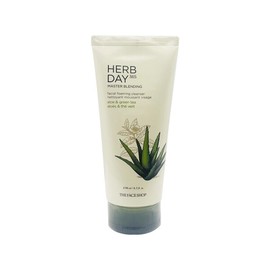 The Face Shop Herb Day Master Blending Facial Cleansing Foam Aloe 170ml / 더페이스샵 허브데이 마스터 블렌딩 페이셜 클렌징폼 알로에 170ml