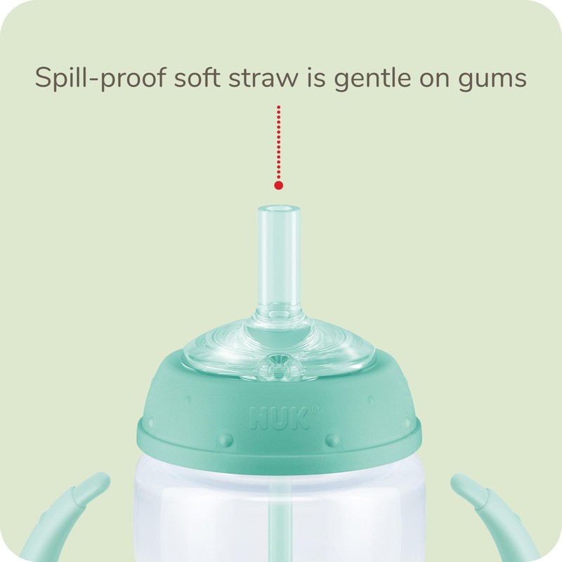 NUK Learner Straw Cup, 5oz, 2-Pack - Toddler Sippy Cup