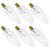 SQXBK 6PCS 120V 60W C32 E12 CTC Clear Candelabra Base