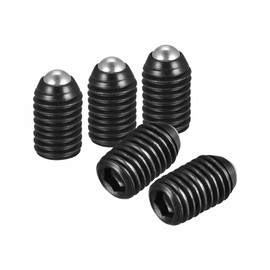 sourcing map Ball Point Set Screws, 20pcs M10 x 16mm High Carbon Steel Metric Spring Hex Socket Grub Screw