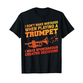 Funny Trumpet Art For Men Women Trumpetist Trumpet Player T-Shirt