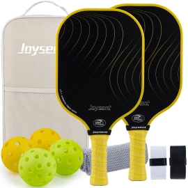 T300 Carbon Fiber Pickleball Paddle PP Honeycomb Core USAPA Approved Carbon Pickle Ball Racket Durable Pro Paddle for TrainingColor: Single red