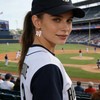 Cute Wooden Gnome Baseball Earring for Women|Asymmetric Dwarf Baseball Earrings|The
