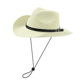 Xiuyer Sun Hat Straw Hat Women Men Summer Beach Hat Panama Unisex Cowboy Hat Foldable Brim Summer Hat UV Protection Hats Panama Hats Beach Hat, White