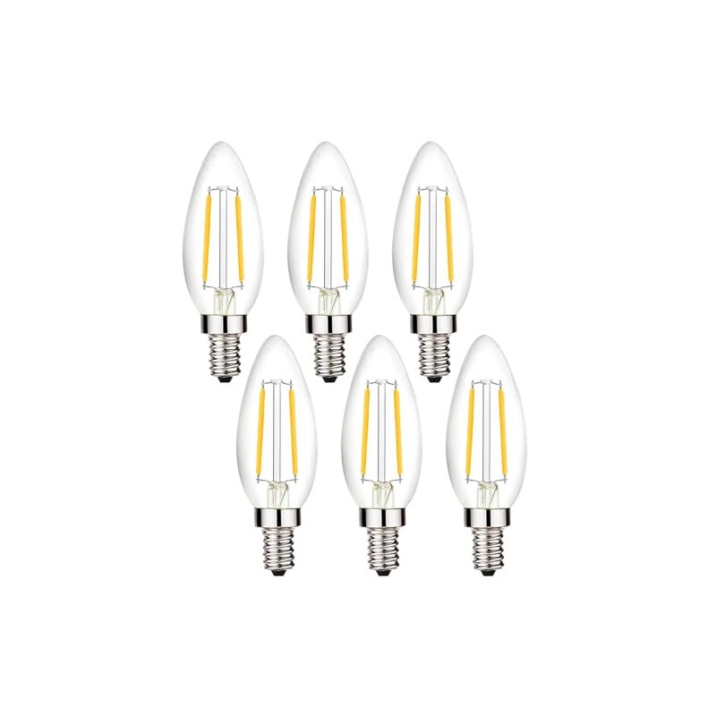 Beonllay 12 Volt LED Candelabra Bulbs E12 Base Light Bulb