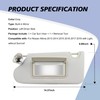 Gray Sun Visor fit for Nissan Altima 2013 2014 2015