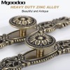 Mgoodoo 5PCS Knobs Handles with Plate, 6.7" Antique Bronze Cabinet