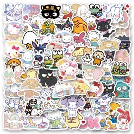 HTTDSLF Pack of 100 Sticker Stickers, Sticker Set, Aesthetic Stickers, Kawaii, Stickers for Water Bottles, Laptop, Computer, Skateboard, Cute Sticker Gift for Children, Teenagers