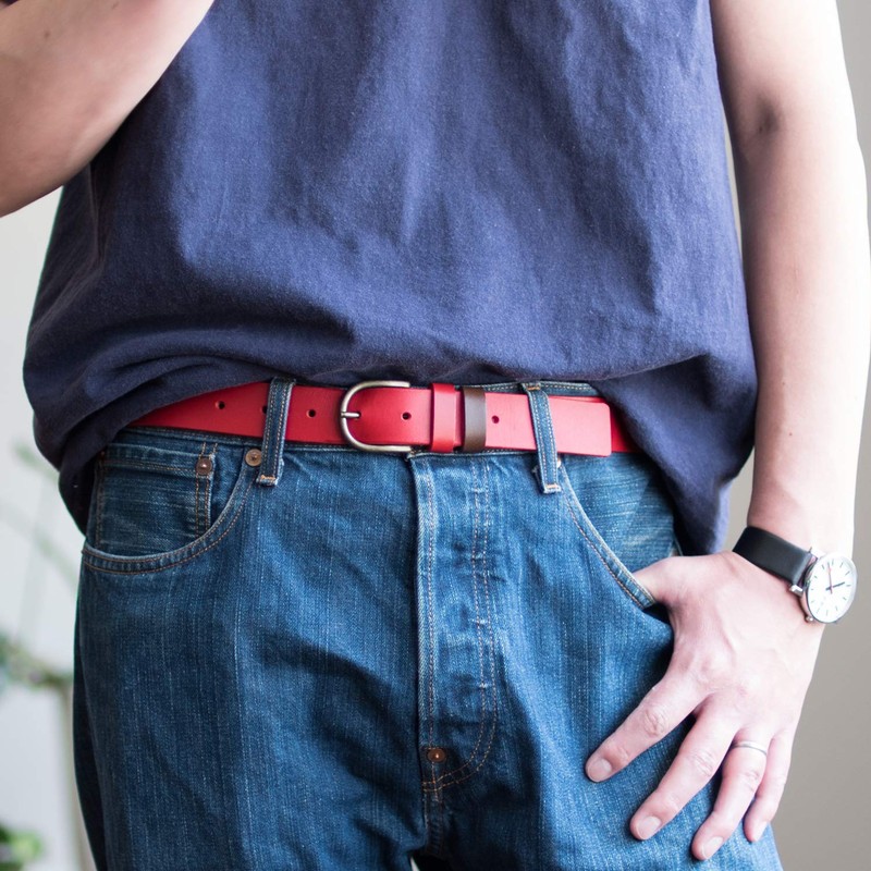 TAVARAT Belt Loop, Men's, Leather, Genuine Leather, Made in Japan,