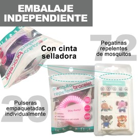 Pulsera Repelente de Mosquitos, 20Pcs Empaquetado Individualmente, 100% Natural & Deet FreeReutilizable y Seguros, Sin DEET, Resistente al Agua Sin DEET, Apto para Adultos y Niños Bebe