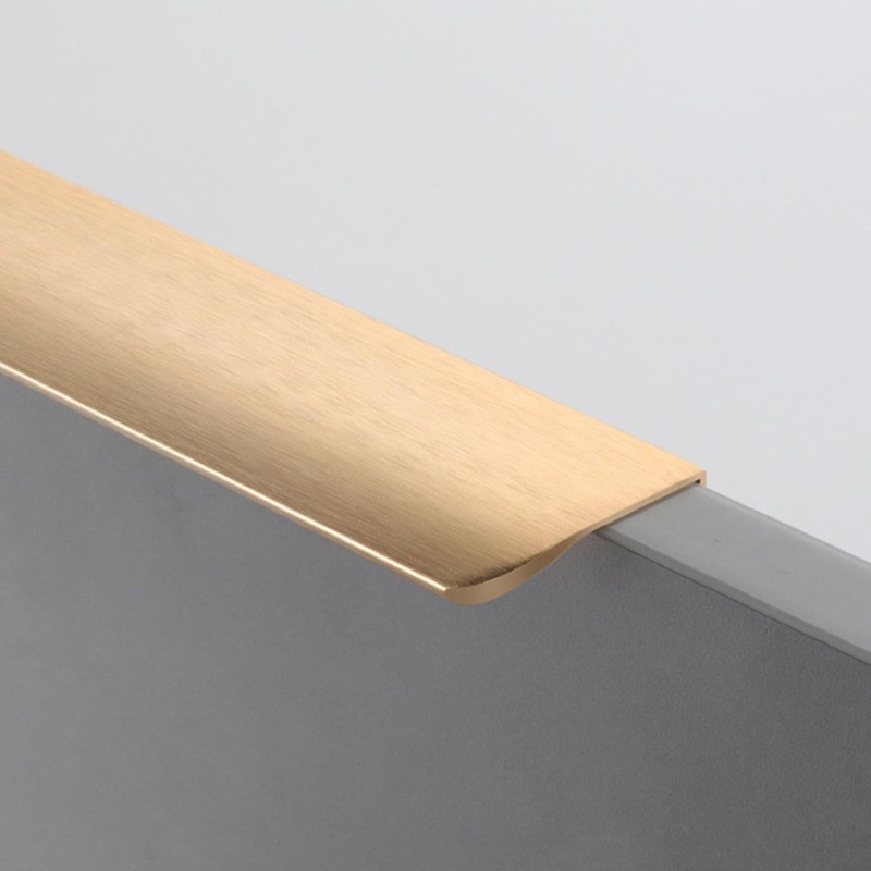 Mistillion 6 Pack Brushed Gold Cabinet Handles, 80mm Anodized Aluminium