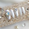 Beach shell Handmade nail tip - petit square / 비치