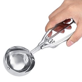 Wifehelper Ice Cream Scoop, Stainless Steel Ice Cream Scooper Professional No-Slip Handle Cookie Scoop Ice Cream Scoop Trigger Cupcake Scoop(6CM)
