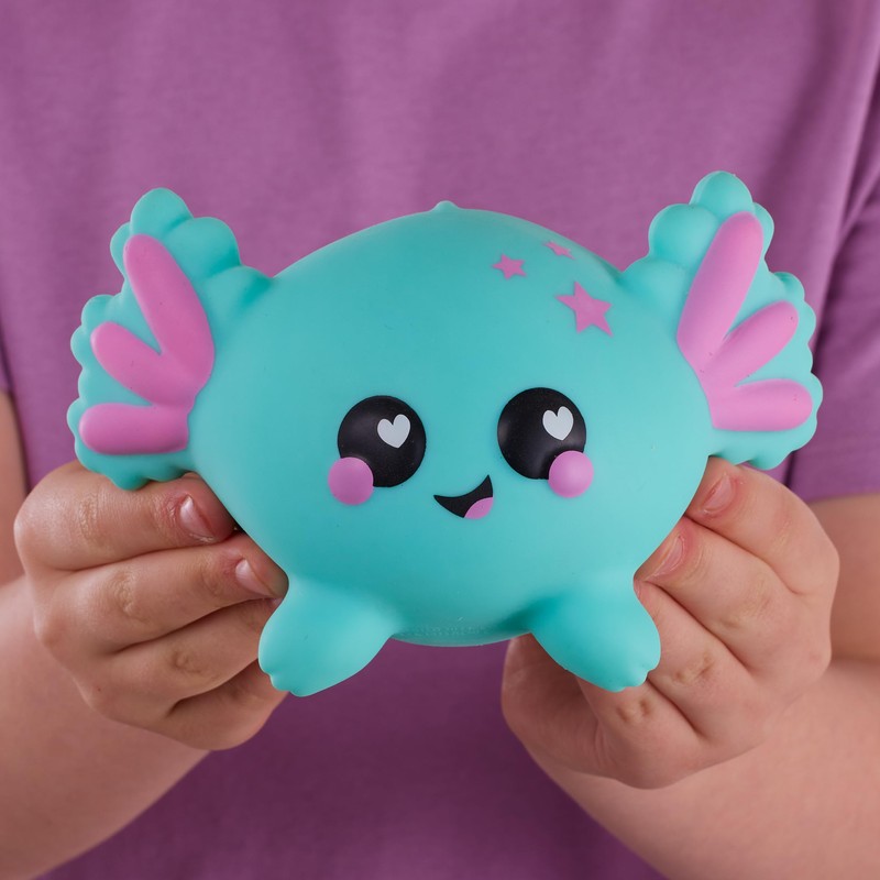 Smooshzees Luvzees, Noodle, Green Axolotl, Collectable Characters, Supersoft, Cuddly and