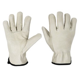 Truper GU-743, Guantes de piel de cerdo tipo operador durabilidad y resistencia