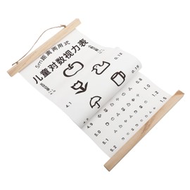 ULTECHNOVO Boy Girl's Visual Testing Chart Eye Chart for Home Use and Brightly Vision Test for Family Viewing Distance Easy to Install and Operate