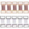 10Pcs Coffee and White Bandage Clips Replacement Elastic Bandage Wrap