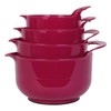 BoxedHome 4 Pack Nesting Mixing Bowl Set with Pour Spout