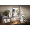 J Devlin Glass Art Pic 380-81HV Vintage Glass Picture Frame