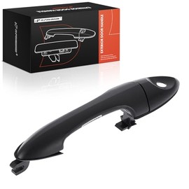 A-Premium Manija de Puerta Exterior Delantera del Lado del Conductor o Pasajero con Ojo de Cerradura Compatible con Ford Focus 2000-2007 y Mazda Tribute 2001-2006, Negro Liso, Reemplazo # 2T2Z-7822404