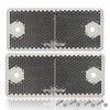 DARKGUARD Reflectors,Stick On Reflector White Rectangula Rear Reflectors Screw Fit