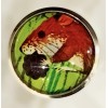 Unbranded Charley Harper Chipmunk Berry Rodent 1" Glass & Metal