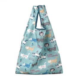 KUSUGURU Eco Bag with Carabiner, green