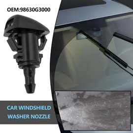 OTOTEC Pack of 2 Car Windscreen Washer Nozzles 98630-3J000 Compatible with Rio 2016-2024 Compatible with Soul Electric 2018-2024 Black