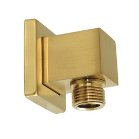 Kingston Brass K173ASQ7 Claremont Wall Mount Supply Elbow, Brushed Brass