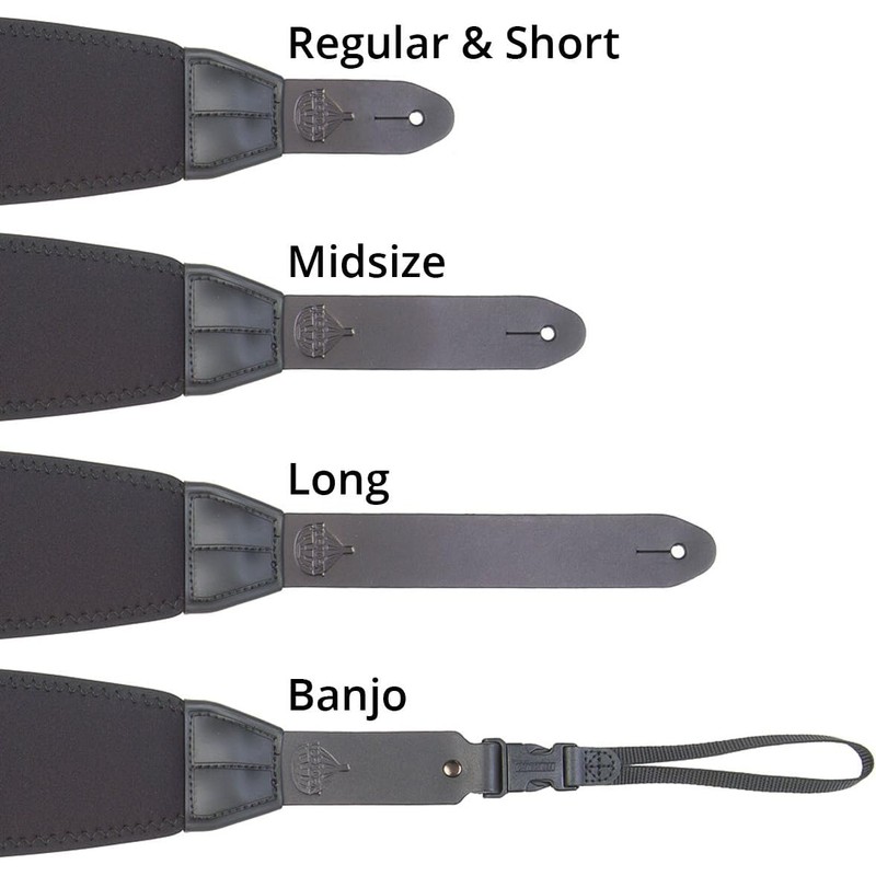 Neotech Gitarrengurt 8301252 Mega Bass (kurz) Banjo Schwarz