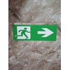 Emergency Exit Sign, Pack of 5, Premium Stickers, 24 cm