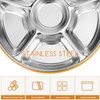 Luxshiny Divided Serving Tray with Lid, 6 Compartments Snack Tray