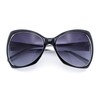 SA106 Unique Oversized Cat Eye Hybrid Butterfly Sunglasses Black