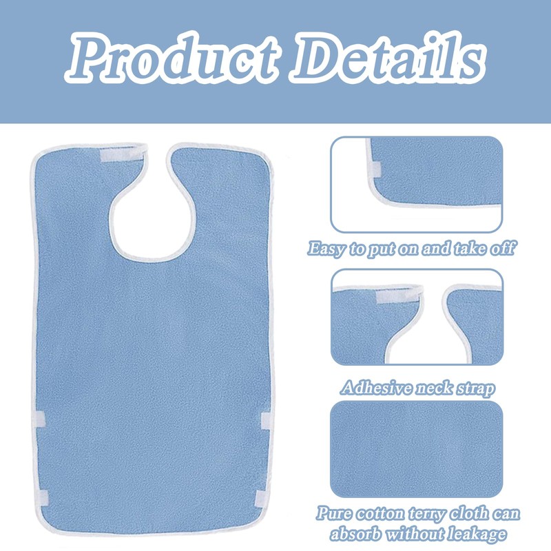 LILELIG Bibs for Adults, Pack of 2 Bibs for Adults,