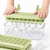 64-Cube Ice Tray Set for Freezer – Easy-Press Silicone Molds