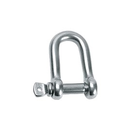 Baceyong M12 (1/2") Shackle, 304 Stainless Steel Heavy Duty D Ring Shackle 1000 kg/ 2204.62 lb Strong Load Capacity