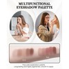 Eyeshadow Palette Matt 5 Colours, Nude Brown Cream Eyeshadow, Waterproof,