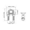 QWORK 5/8" Wire Rope Clamp Clip M16, 10 Pack Large