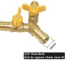 Hooshing Brass 3 Way Shut Off Valve 3/4" Hose Barb